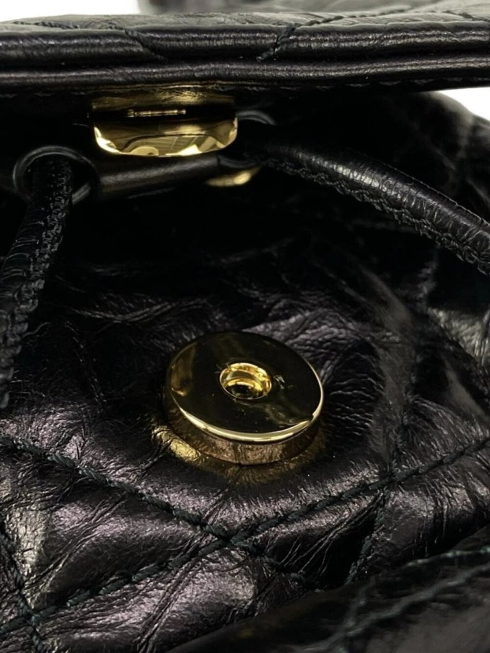 DIOR/ChristianDior Diorskaro Backpack Small Black Lambskin Backpack - Picture 11 of 16